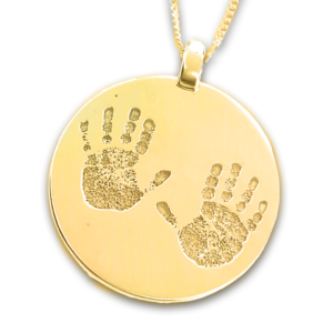 Uneik Jewellery - fingerprint name handprint footprint pawprint pet memorial keepsake gift 9ct gold sterling silver Melbourne Australia unique