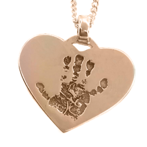 fingerprint name handprint footprint pawprint pet memorial keepsake gift 9ct gold sterling silver Melbourne Australia uneik jewellery unique