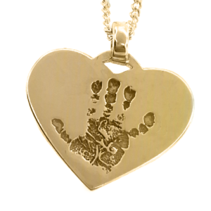 fingerprint name handprint footprint pawprint pet memorial keepsake gift 9ct gold sterling silver Melbourne Australia uneik jewellery unique