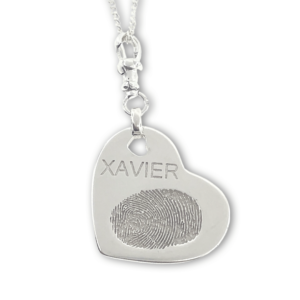 Uneik Jewellery - fingerprint name handprint footprint pawprint pet memorial keepsake gift 9ct gold sterling silver Melbourne Australia unique