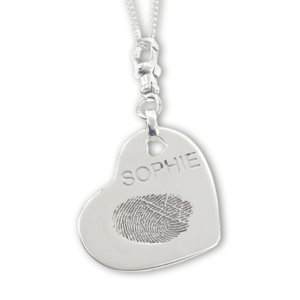 Personalized jewelry by Uneik Jewellery Australia. Made with fingerprint, handprint, footprints and names. 9ct gold and sterling silver.