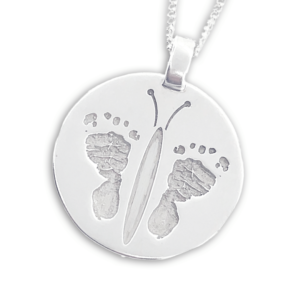 personalised jewellery that features your loved ones handprint, footprint, fingerprint, name or a special moment. Create a beautiful keepsake or a memory piece of unique jewelry.