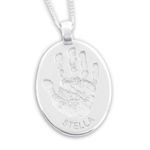 personalised jewellery that features your loved ones handprint, footprint, fingerprint, name or a special moment. Create a beautiful keepsake or a memory piece of unique jewelry.