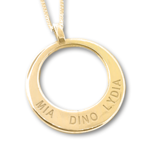 Uneik Jewellery - fingerprint name handprint footprint pawprint pet memorial keepsake gift 9ct gold sterling silver Melbourne Australia unique