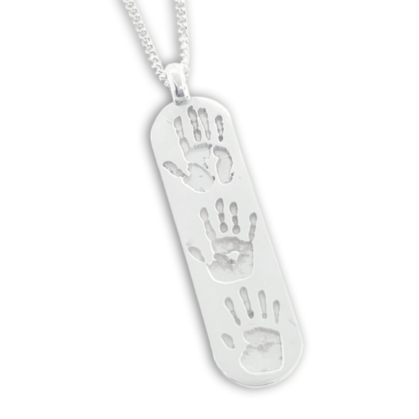 fingerprint name handprint footprint pawprint pet memorial keepsake gift 9ct gold sterling silver Melbourne Australia uneik jewellery unique