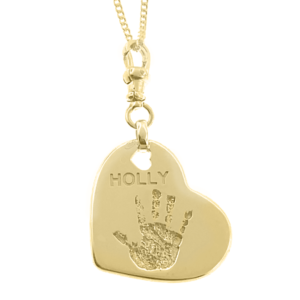 Uneik Jewellery - fingerprint name handprint footprint pawprint pet memorial keepsake gift 9ct gold sterling silver Melbourne Australia unique