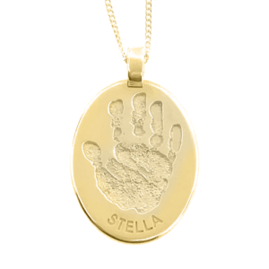 Uneik Jewellery - fingerprint name handprint footprint pawprint pet memorial keepsake gift 9ct gold sterling silver Melbourne Australia unique