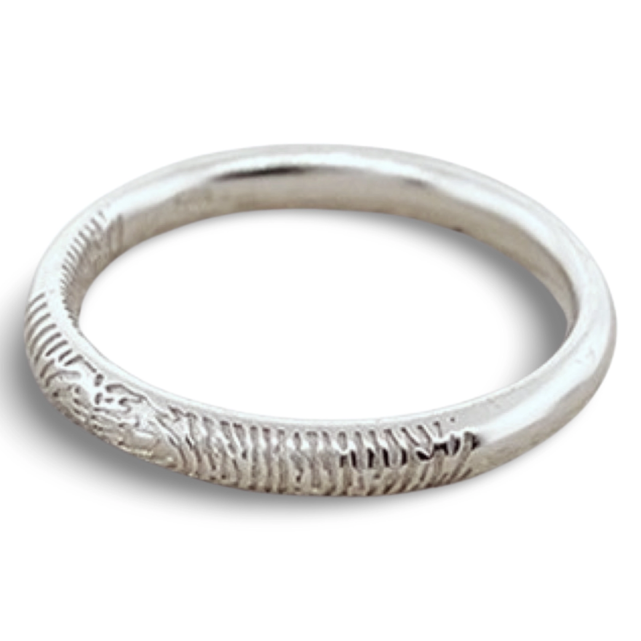 Fingerprint Ring - Sterling Silver | Uneik Jewellery