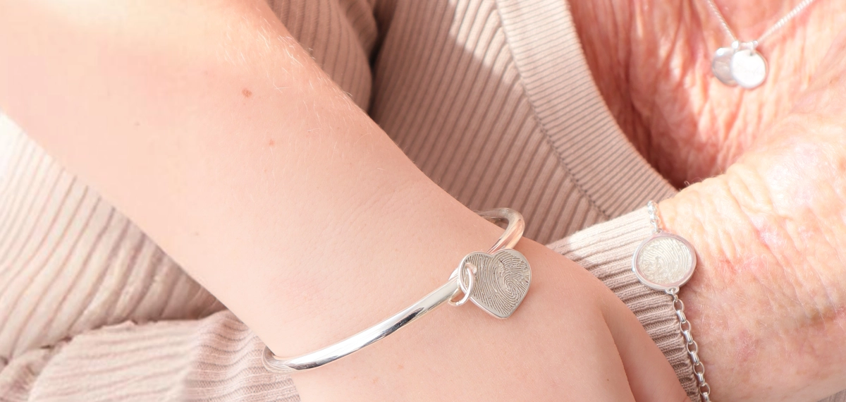 fingerprint jewellery Australia. Made from 9ct Gold or Sterling Silver
