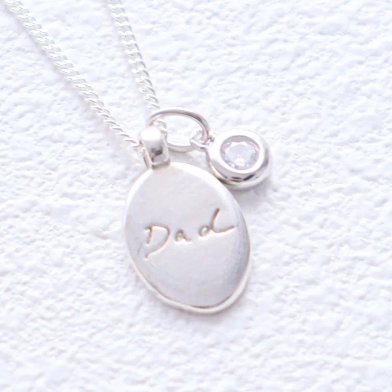 signature silver pendant
