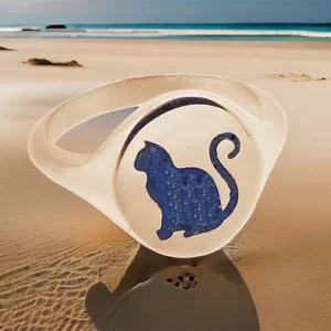 Cat ashes cremation ring