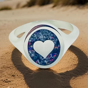 Ashes jewellery or cremation jewellery, made in Australia from 9ct Gold and Sterling Silver. Human and Pet ashes. Memorial Jewellery.