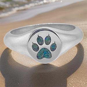 ashes ring, cremation, pet loss, memorial jewellery, australia